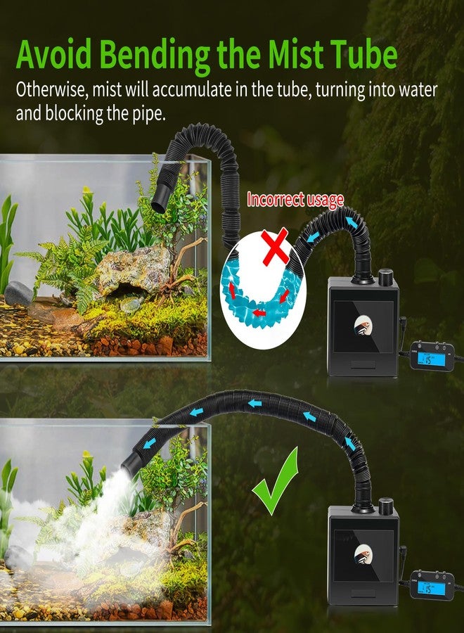 DAOTAILI Reptile Fogger Humidifier for Glass Terrariums, Auto-Refill Misting System with Timer, Suitable for Reptiles/Amphibians/Grow Tents - Image 5